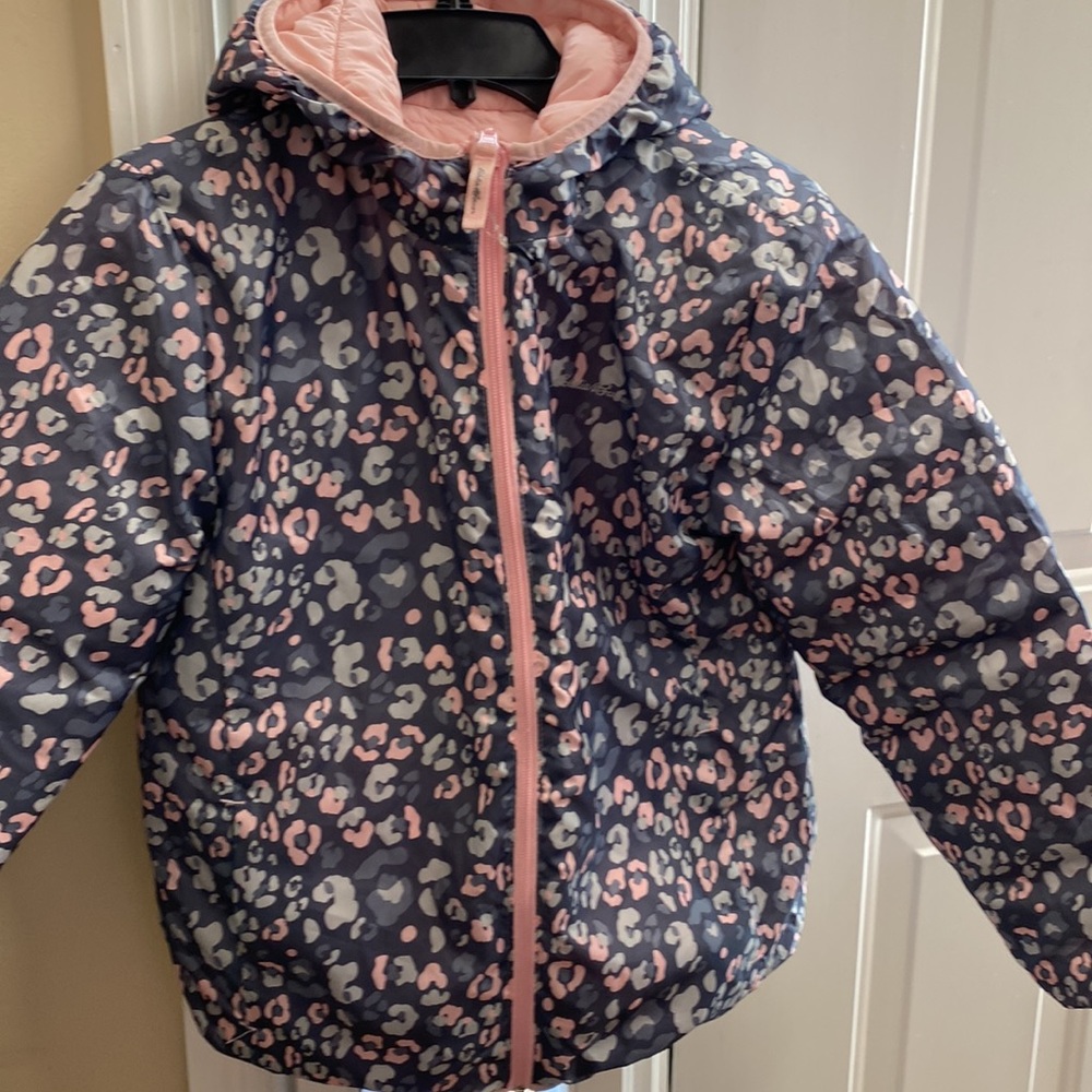 Eddie Bauer Girls Reversible Puffer Jacket size-large 14/16